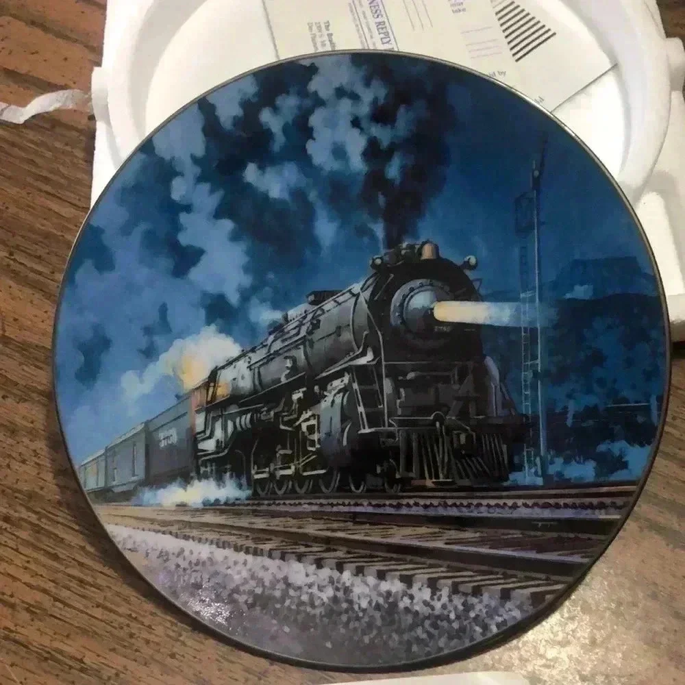 Knowles The Chief train plate collectible by R.E. Pierce